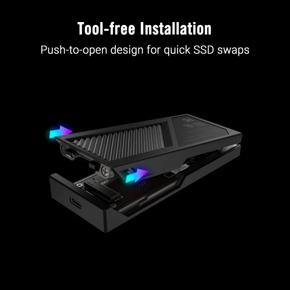 ACC ASUS Strix Aiolos SSD, USB-C, box, černá