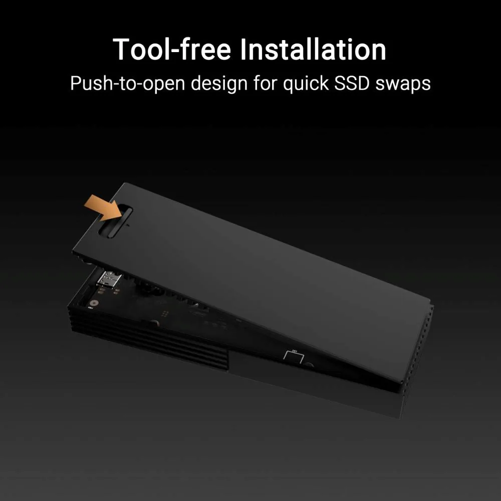 ACC ASUS ProArt PA40SU SSD Enclosure, USB-C, box, černá