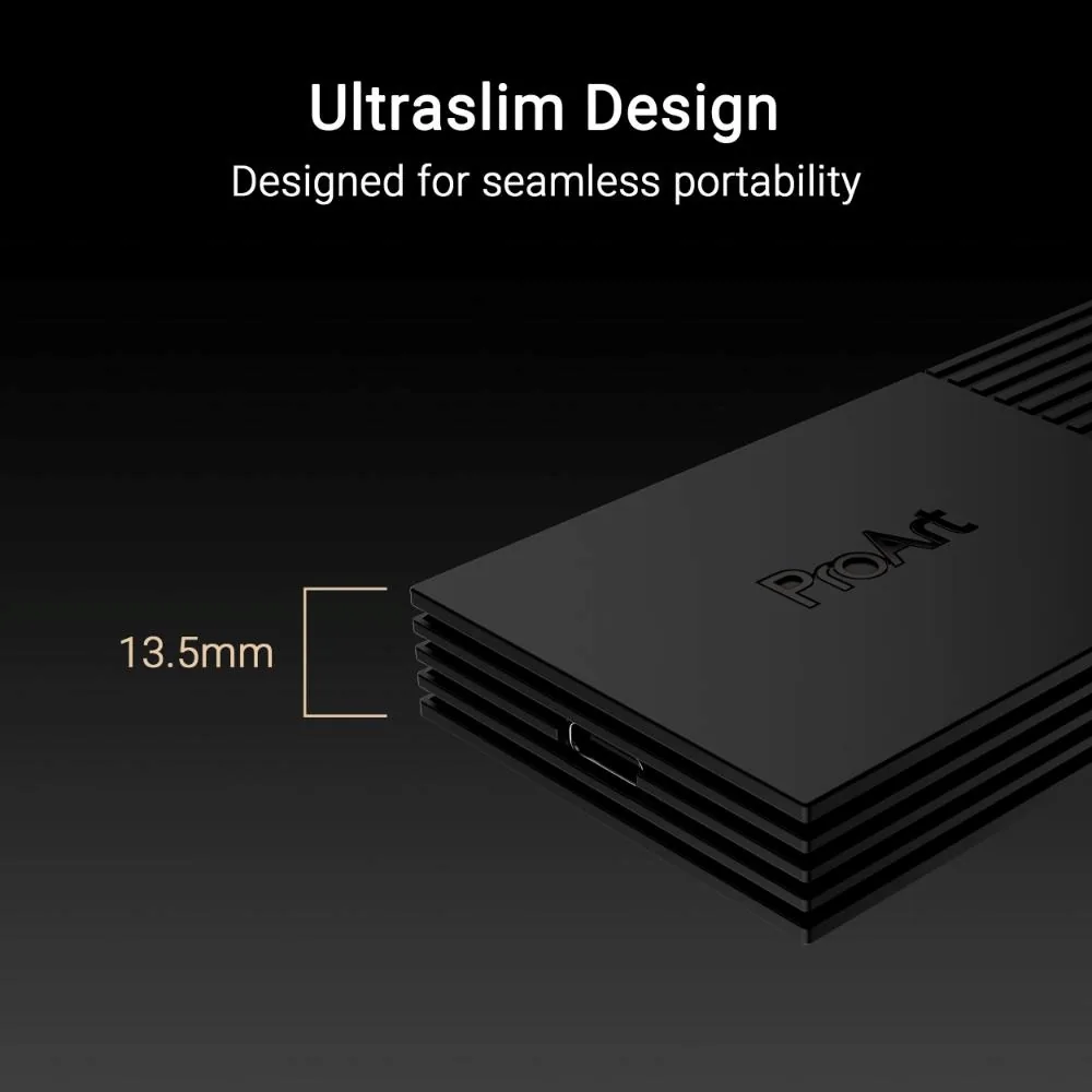 ACC ASUS ProArt PA40SU SSD Enclosure, USB-C, box, černá