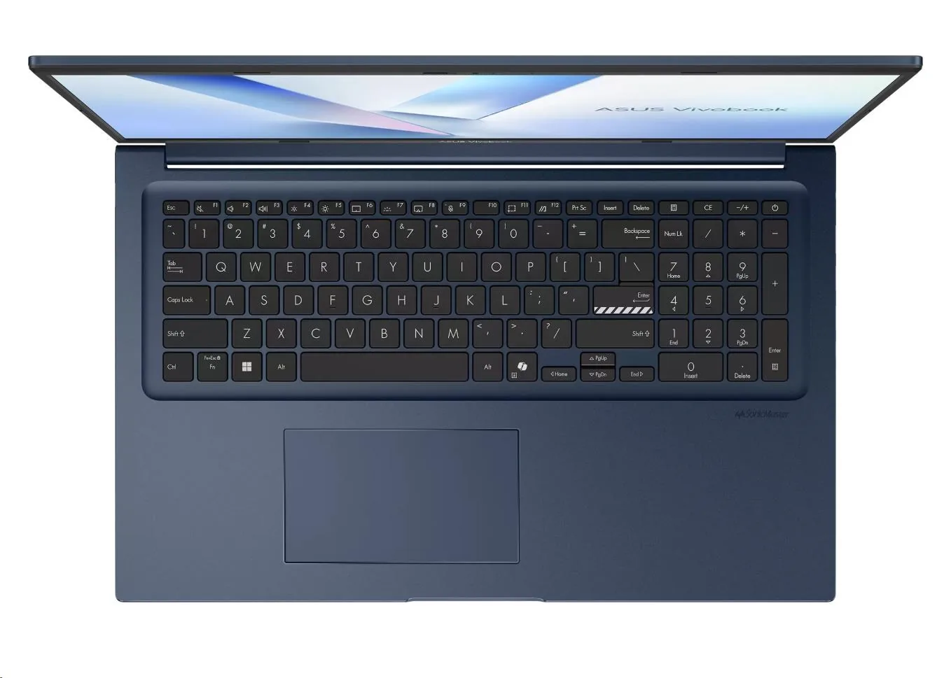 ASUS NTB Vivobook 17 (X1704VA-AU1055Z),Core 5 120U, 17.3" 1920 x 1080, 8GB, 512GB SSD, Intel Graphics, No OS, Blue