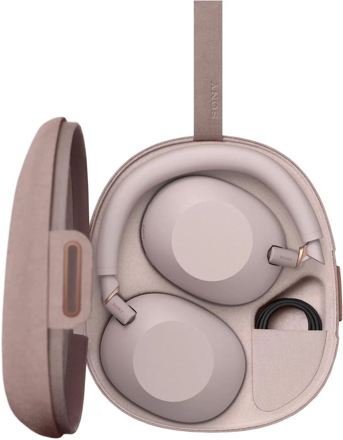 Sony bezdrátová sluchátka WH-1000XM6, EU, růžová