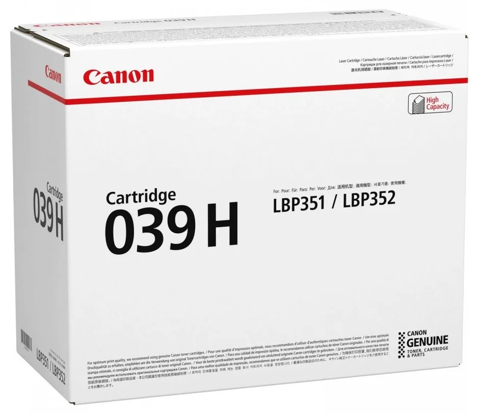 Canon 039 H - Černá - originální - kazeta s barvivem - pro imageCLASS LBP351dn, LBP351x, LBP352dn, LBP352x; i-SENSYS LBP351x, LBP352x; Satera LBP351i