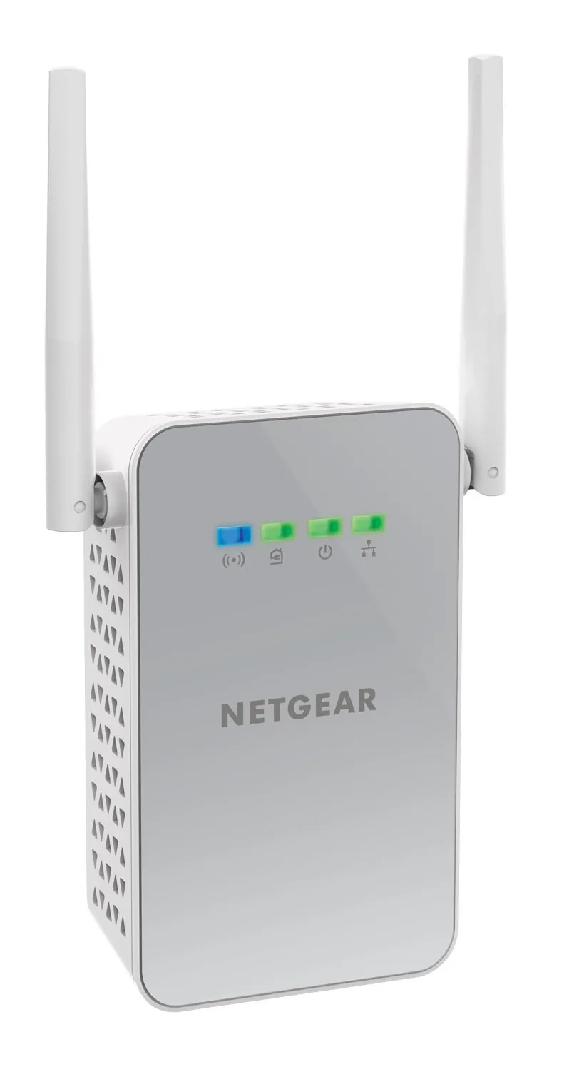 NETGEAR Powerline PLW1000 - Sada napájecího adaptéru 1GbE, HomePlug AV (HPAV) 2.0, IEEE 1901 Dual Band - zapojitelný do zdi - s NETGEAR PowerLINE 1000 Adapter (PL1000)
