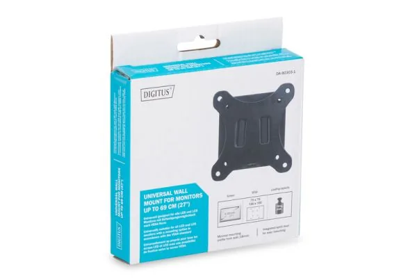 Digitus VESA držák LCD/LED na zeď do 69cm (27"), VESA 75 x 75 a 100 x 100, 18kg