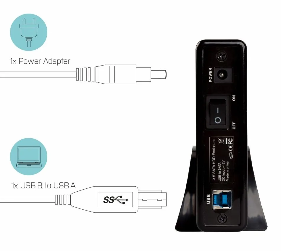 i-tec MYSAFE Advanced 3,5" USB 3.0 Aluminium External Case