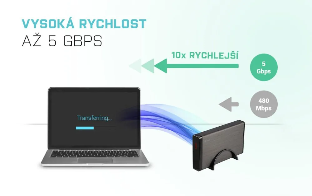 i-tec MYSAFE Advanced 3,5" USB 3.0 Aluminium External Case
