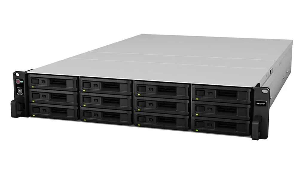 Synology RX1217RP - Police - 12 zásuvky (SATA-600) - k upevnění na regál - 2U