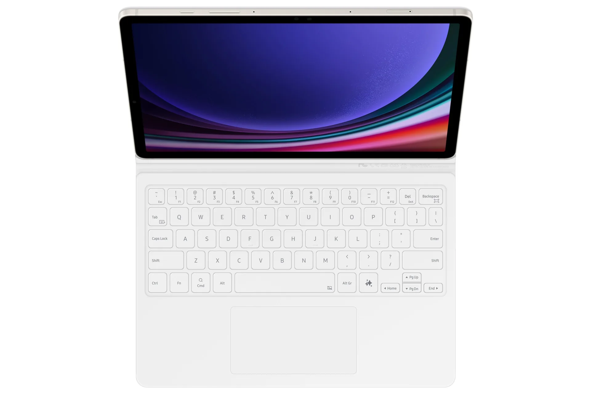 Samsung Ochranný kryt s klávesnicí a touchpadem pro Tab S9/S9 FE/S10 FE White