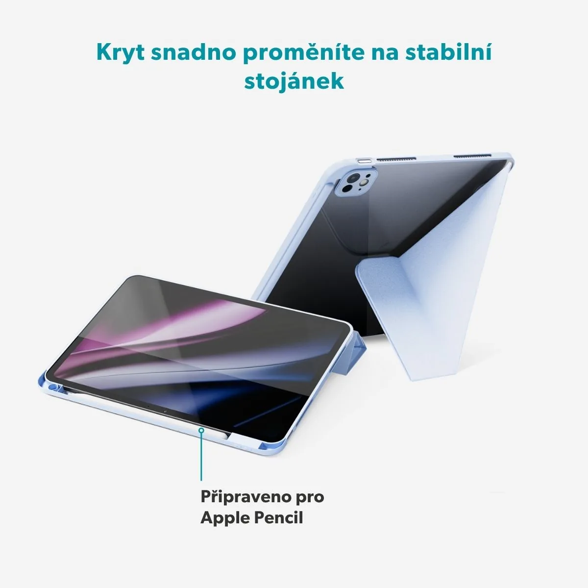 Epico Flip Case iPad Pro 11" (2018-2022)/Air M1-M4 - světle modrá
