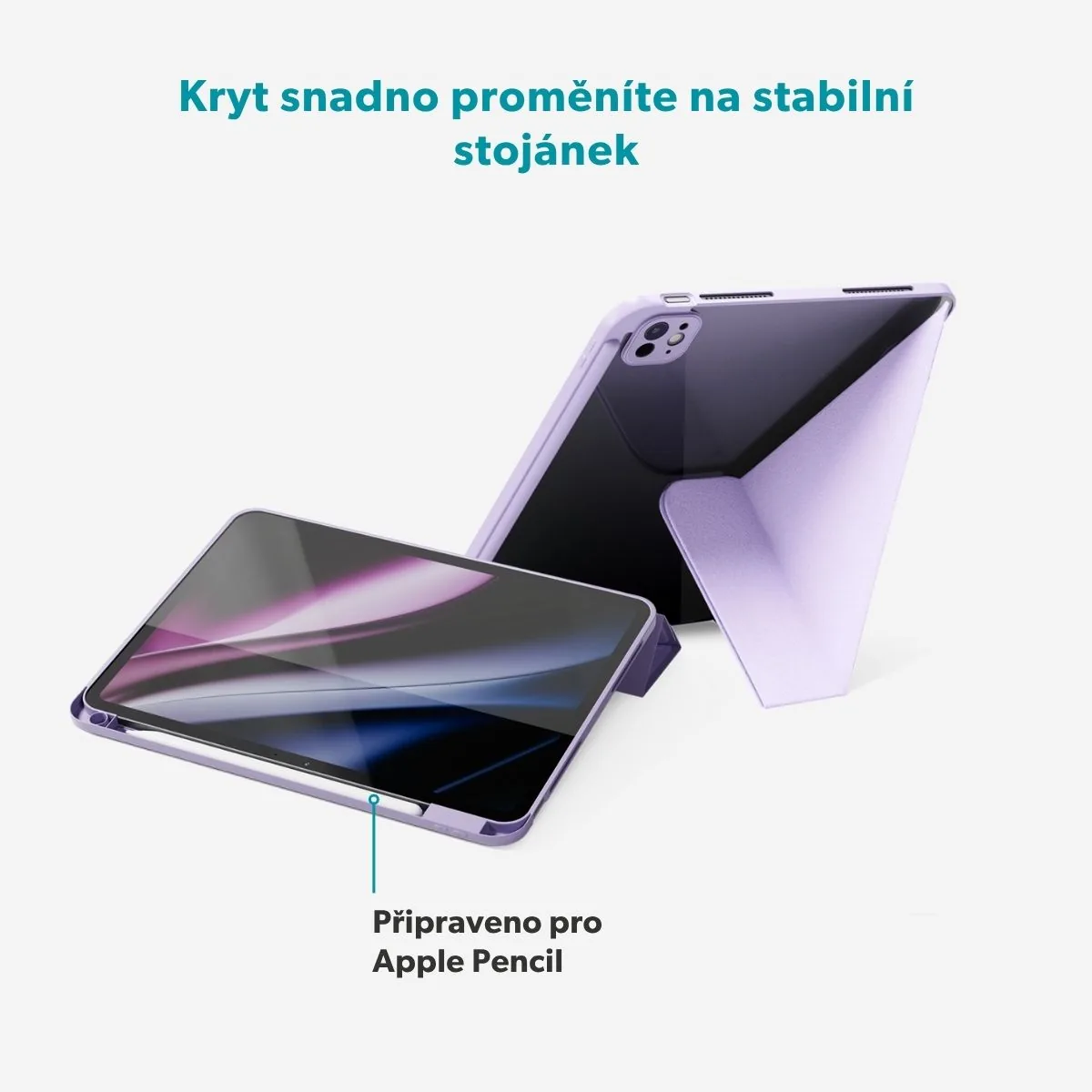 Epico Flip Case iPad Pro 12,9" (2018-2022)/Air 13" M2-M4 - fialová
