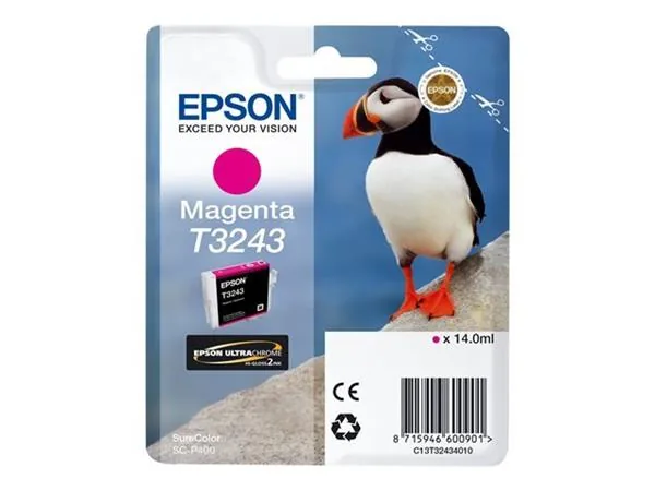 Epson T3243 - 14 ml - purpurová - originální - inkoustová cartridge - pro SureColor P400, SC-P400