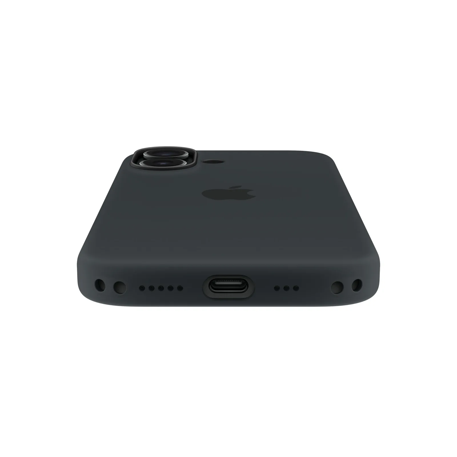 APPLE - iPhone 17 Silicone Case with MagSafe - Black,Model A3558