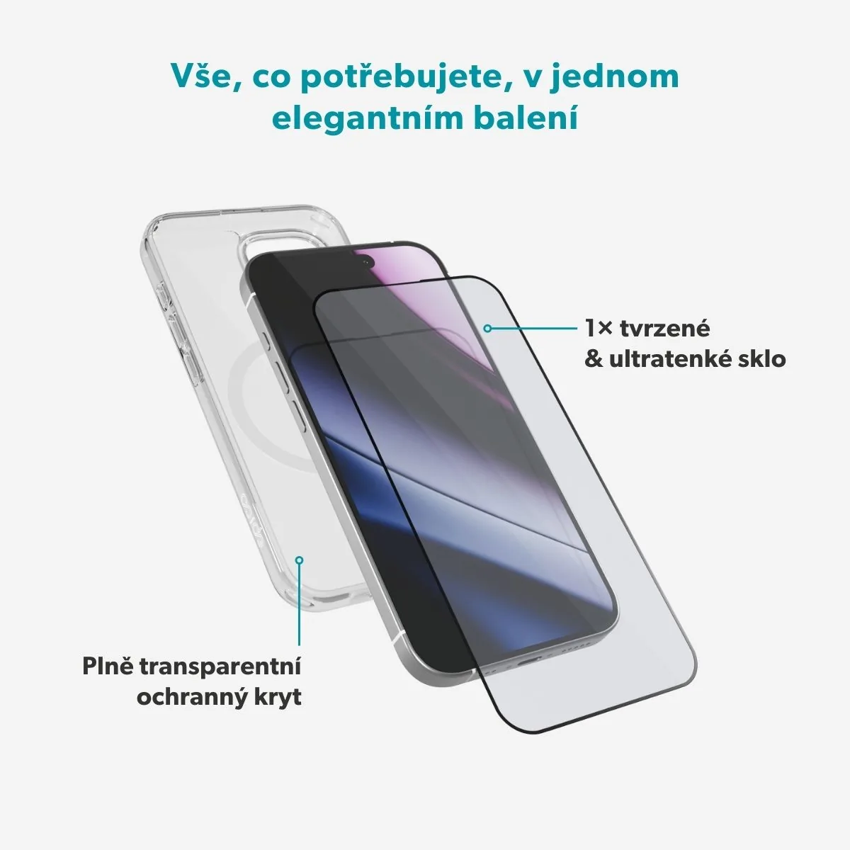 Epico StarterPack iPhone 17 - sklo + kryt