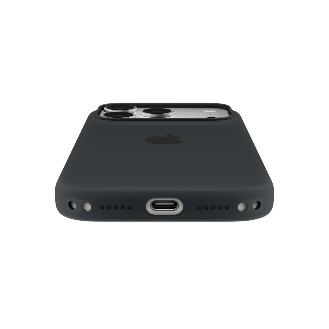 iPhone 17 Pro Silicone Case with MS – Vanilla
