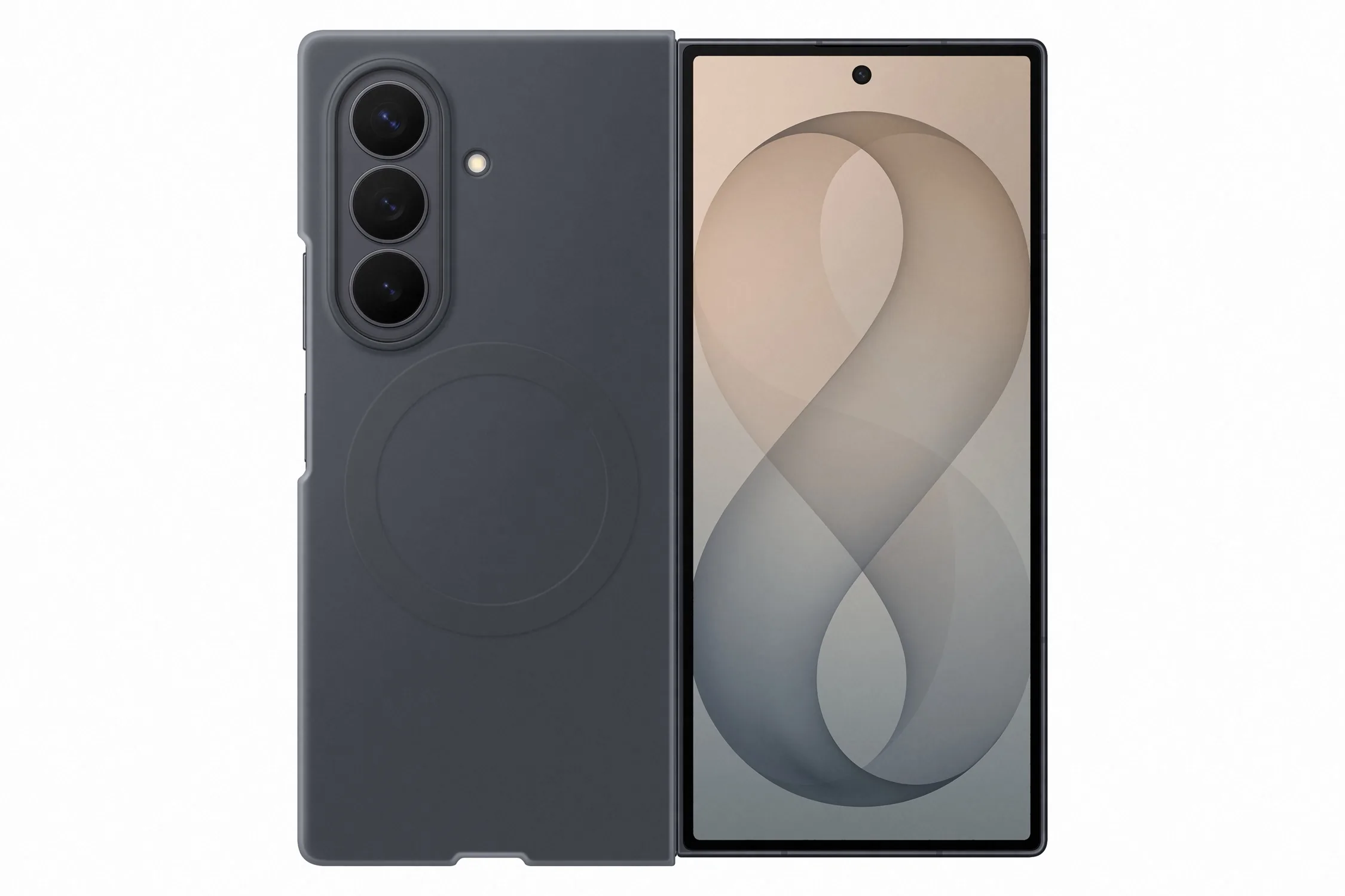 Samsung Silikonový kryt s magnetem pro Galaxy Z Fold8 Ultra, Graphite