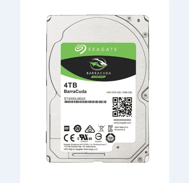 Seagate Guardian BarraCuda ST4000LM024 - Pevný disk - 4 TB - interní - 2.5" - SATA 6Gb/s - 5400 ot/min. - vyrovnávací paměť: 128 MB