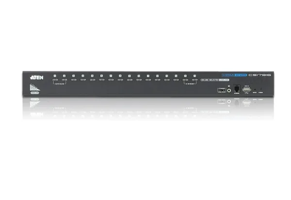 ATEN CS17916-AT-G 16 PORT USB HDMI KVM SWITCH W/EU PW CORD ATEN