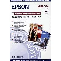 Epson Premium Semigloss Photo Paper - Pololesklý - A3 plus (329 x 423 mm) 20 listy fotografický papír - pro SureColor P5000, SC-P700, P7500, P900, T2100, T3100, T3400, T3405, T5100, T5400, T5405