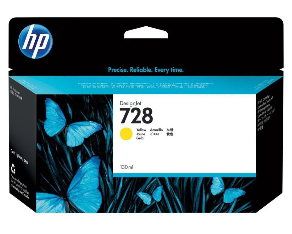 HP 728 - 130 ml - žlutá - originální - DesignJet - inkoustová cartridge - pro DesignJet T730, T830