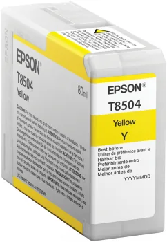Epson T8504 - 80 ml - žlutá - originální - inkoustová cartridge - pro SureColor P800, P800 Designer Edition, SC-P800