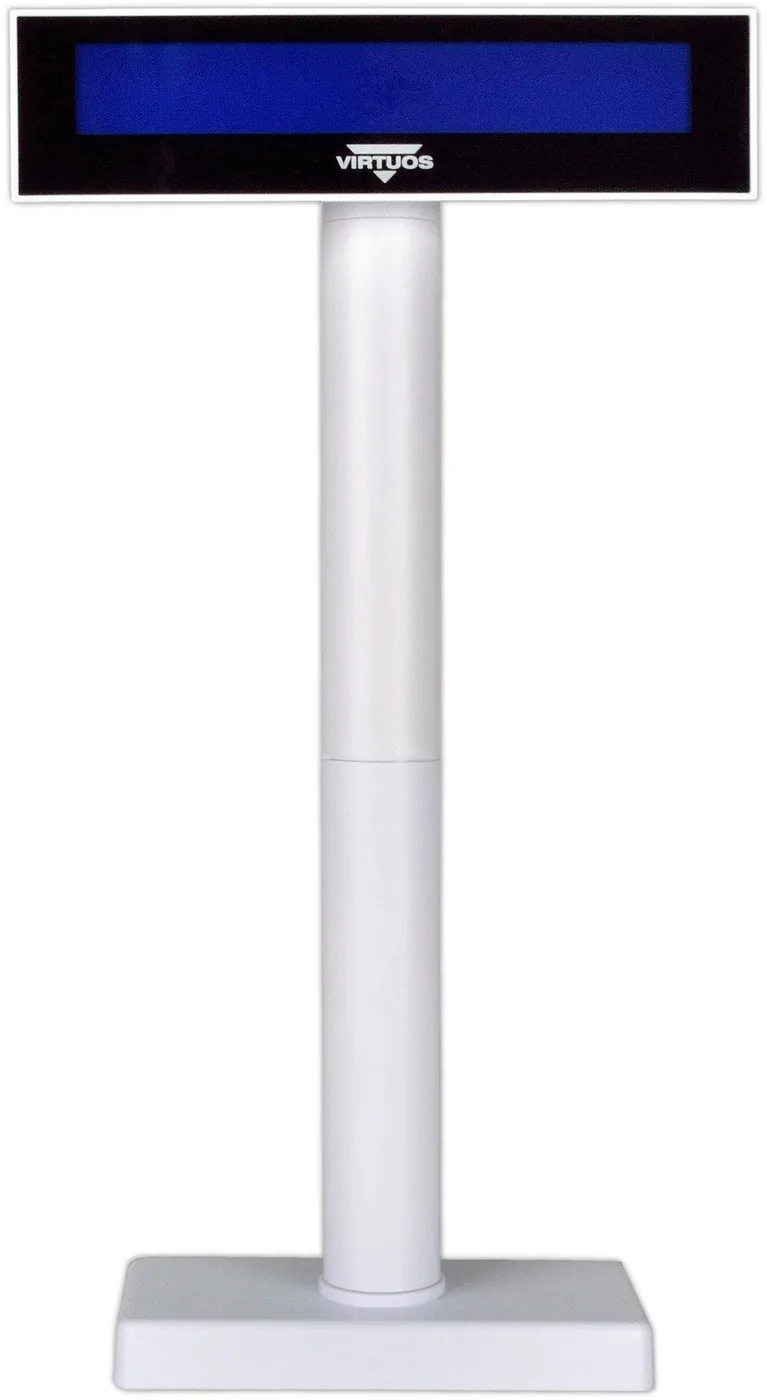 LCD displej Virtuos FL-2026MB 2x20, USB bílý