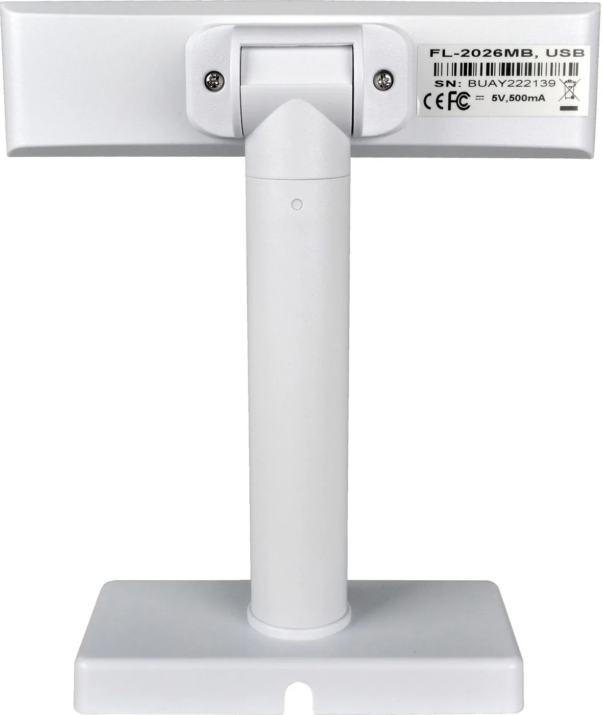LCD displej Virtuos FL-2026MB 2x20, USB bílý
