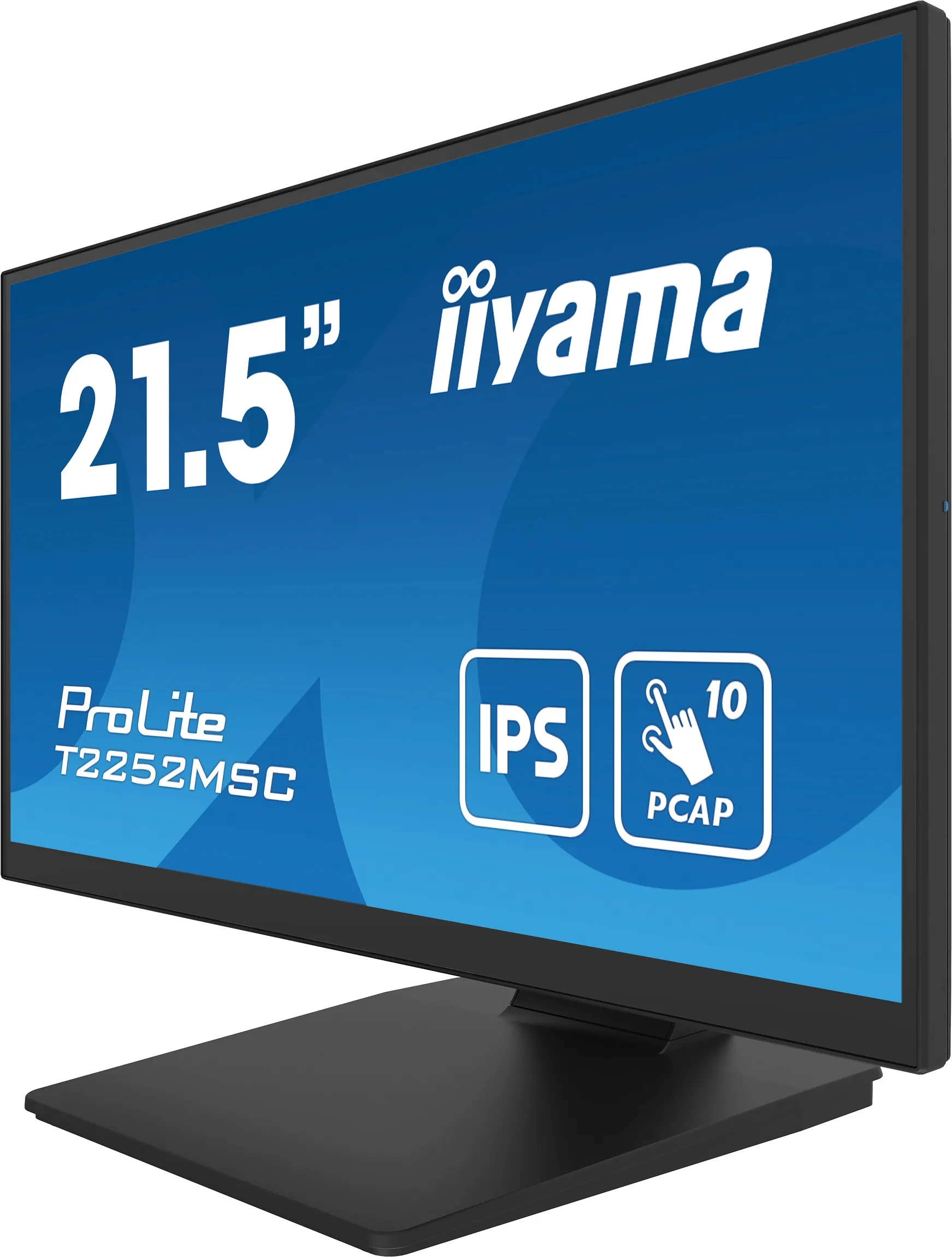 iiyama ProLite T2252MSC-B2 - LED monitor - 22" (21.5" zobrazitelný) - dotykový displej - 1920 x 1080 Full HD (1080p) @ 60 Hz - IPS - 250 cd/m? - 1000:1 - 5 ms - HDMI, DisplayPort - reproduktory - černá, matný povrch