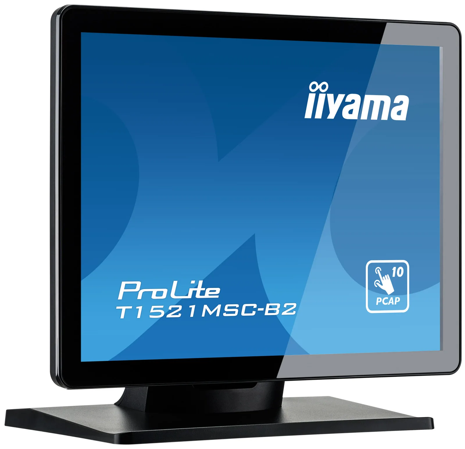 iiyama ProLite T1521MSC-B2 - LED monitor - 15" - dotykový displej - 1024 x 768 - TN - 370 cd/m? - 800:1 - 8 ms - HDMI, VGA - reproduktory - matná čerň