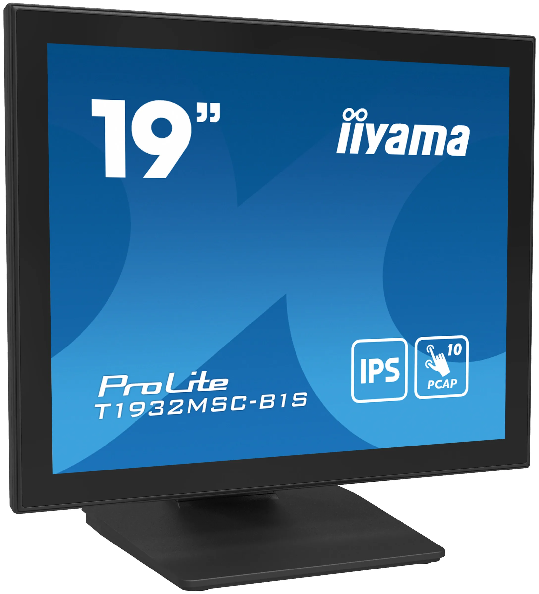 iiyama ProLite T1932MSC-B1S - LCD monitor - 19" - dotykový displej - 1280 x 1024 - IPS - 250 cd/m? - 1000:1 - 14 ms - HDMI, VGA, DisplayPort - reproduktory - matná čerň