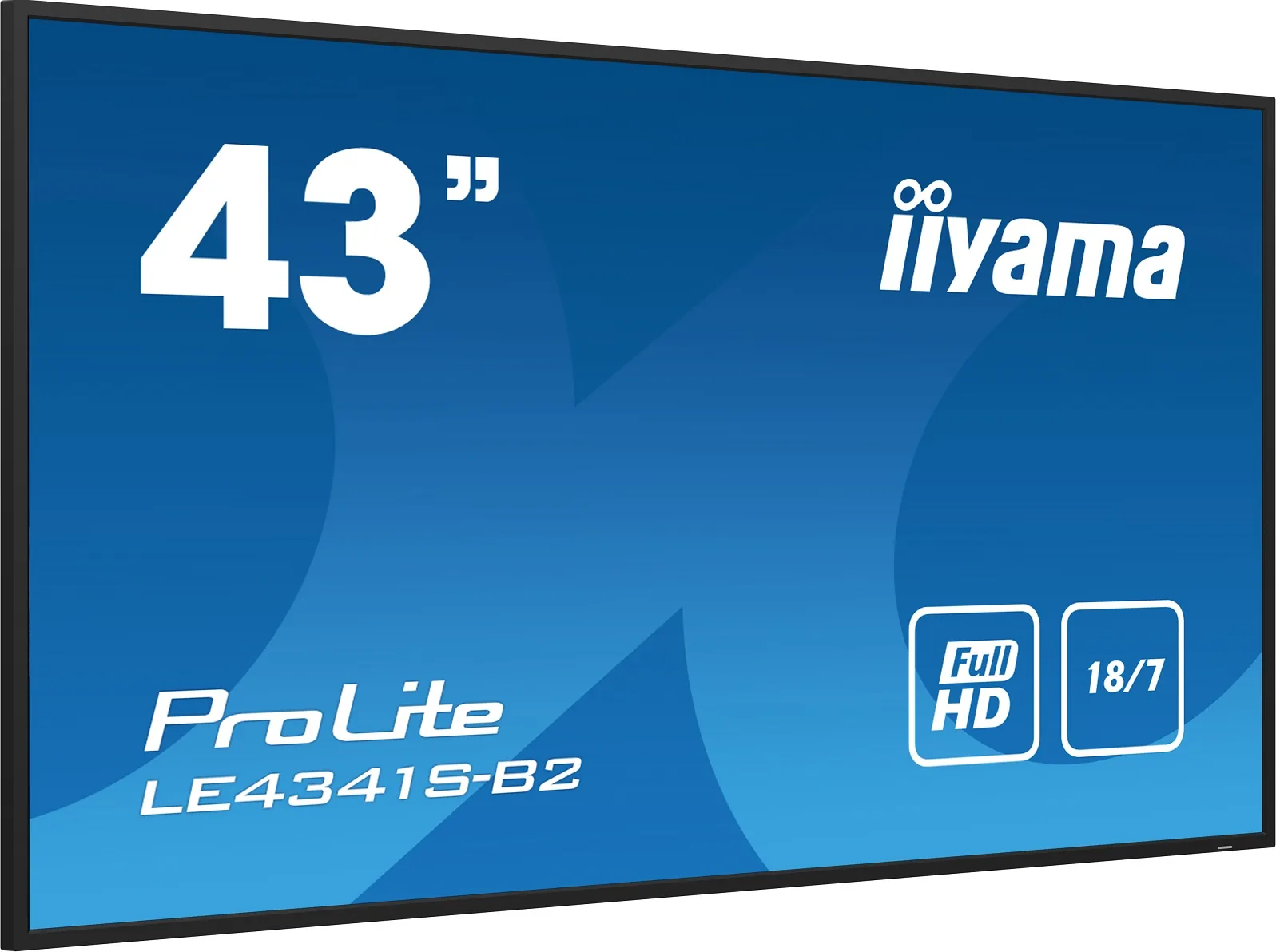 iiyama ProLite LE4341S-B2 - 43" Třída úhlopříčky (42.5" zobrazitelný) displej LCD s LED podsvícením - digital signage - 1080p 1920 x 1080 - black bezel with glossy finish