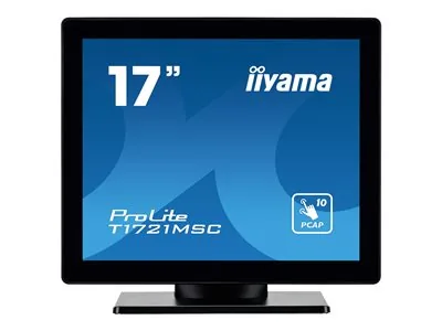 iiyama ProLite T1721MSC-B2 - LED monitor - 17" - dotykový displej - 1280 x 1024 SXGA @ 75 Hz - TN - 250 cd/m? - 1000:1 - 5 ms - HDMI, VGA - reproduktory - černý rám s matným povrchem