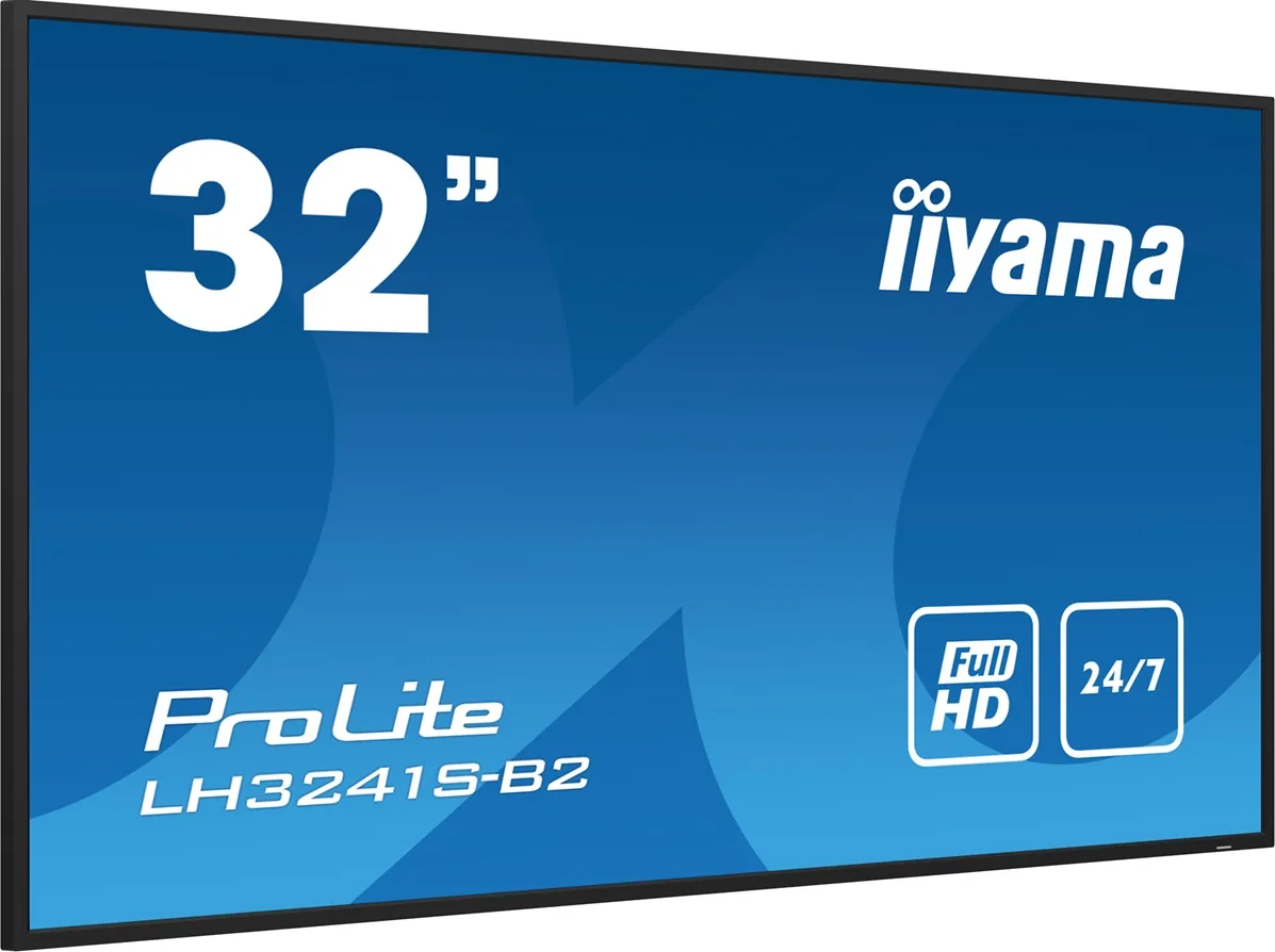 iiyama ProLite LH3241S-B2 - 31.5" Třída úhlopříčky displej LCD s LED podsvícením - digital signage - s vestavěný přehrávač médií SoC - 1080p 1920 x 1080 - černá