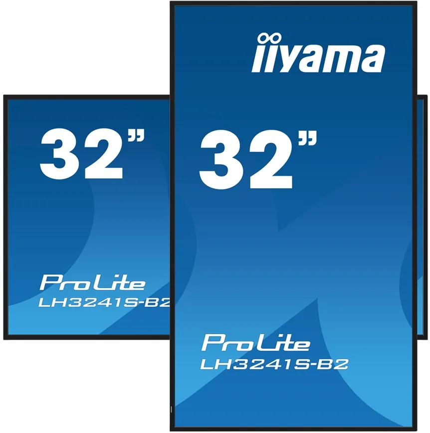 iiyama ProLite LH3241S-B2 - 31.5" Třída úhlopříčky displej LCD s LED podsvícením - digital signage - s vestavěný přehrávač médií SoC - 1080p 1920 x 1080 - černá