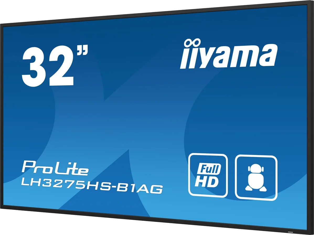 iiyama ProLite LH3275HS-B1AG - 32" Třída úhlopříčky displej LCD s LED podsvícením - digital signage - s vestavěný přehrávač médií SoC - Android - 1080p 1920 x 1080 - černá, matná
