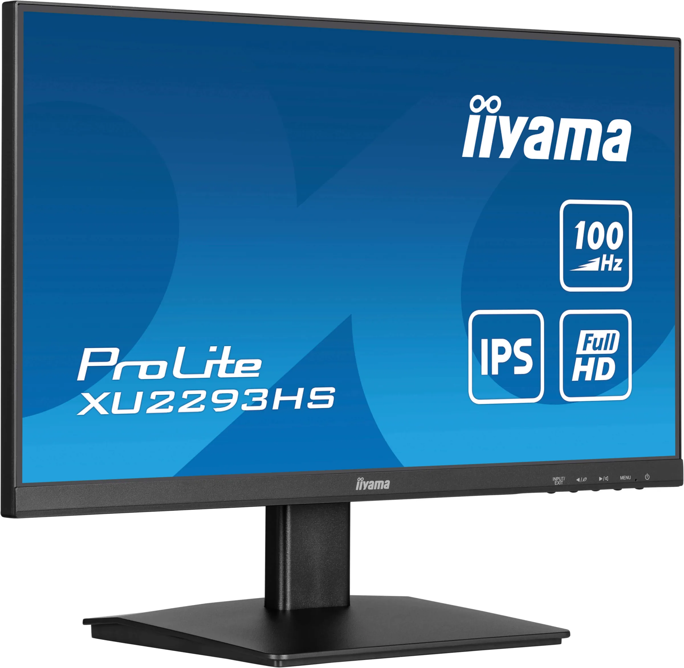 iiyama ProLite XU2293HS-B6 - LED monitor - 22" - 1920 x 1080 Full HD (1080p) @ 100 Hz - IPS - 300 cd/m? - 1000:1 - 1 ms - HDMI, DisplayPort - reproduktory - černá, matná