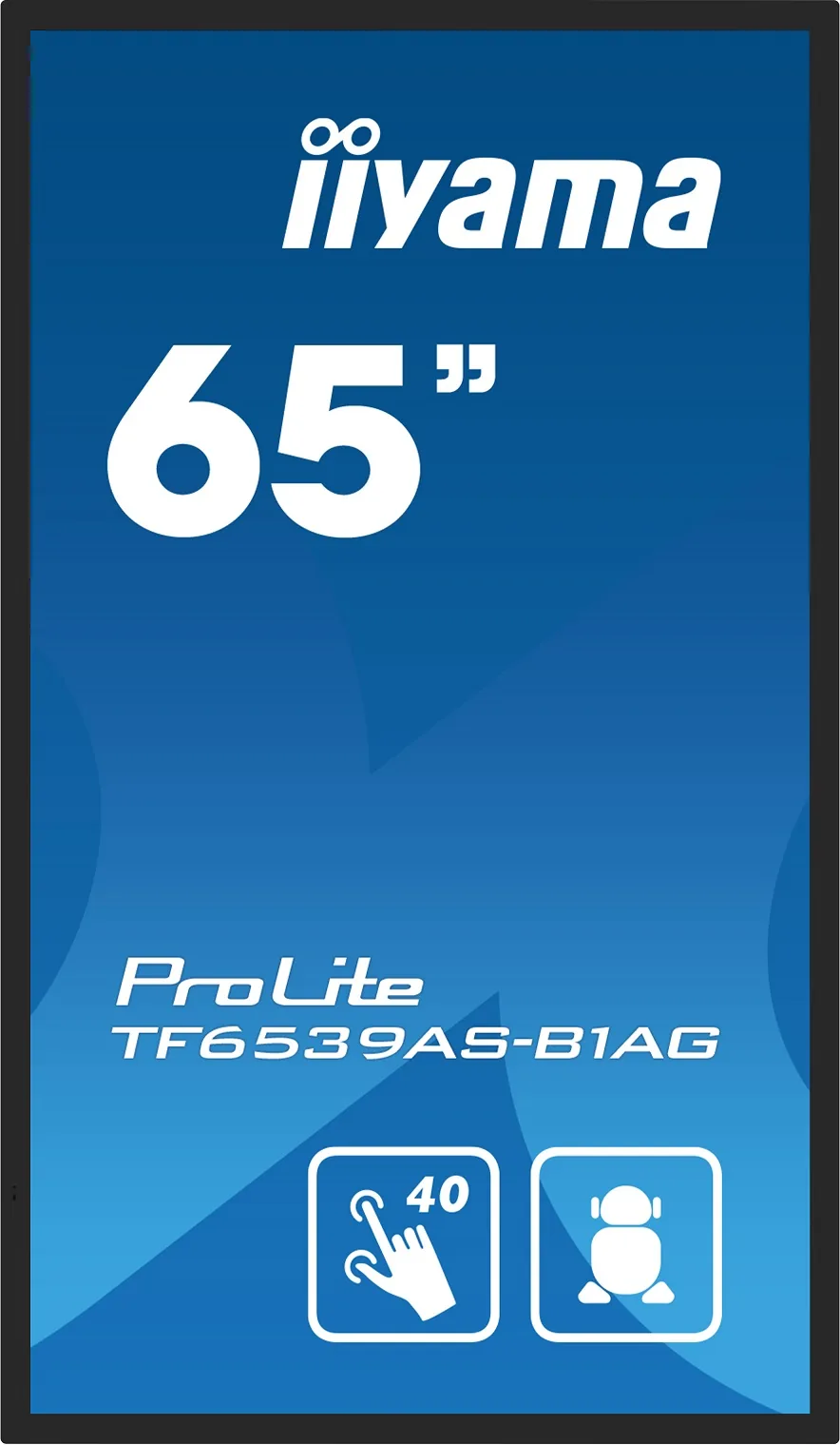 iiyama ProLite TF6539AS-B1AG - 65" Třída úhlopříčky (64.5" zobrazitelný) displej LCD s LED podsvícením - digital signage - s vestavěný mediální přehrávač a dotyková obrazovka (multi touch) - Android - 4K UHD (2160p) 3840 x 2160 - černá