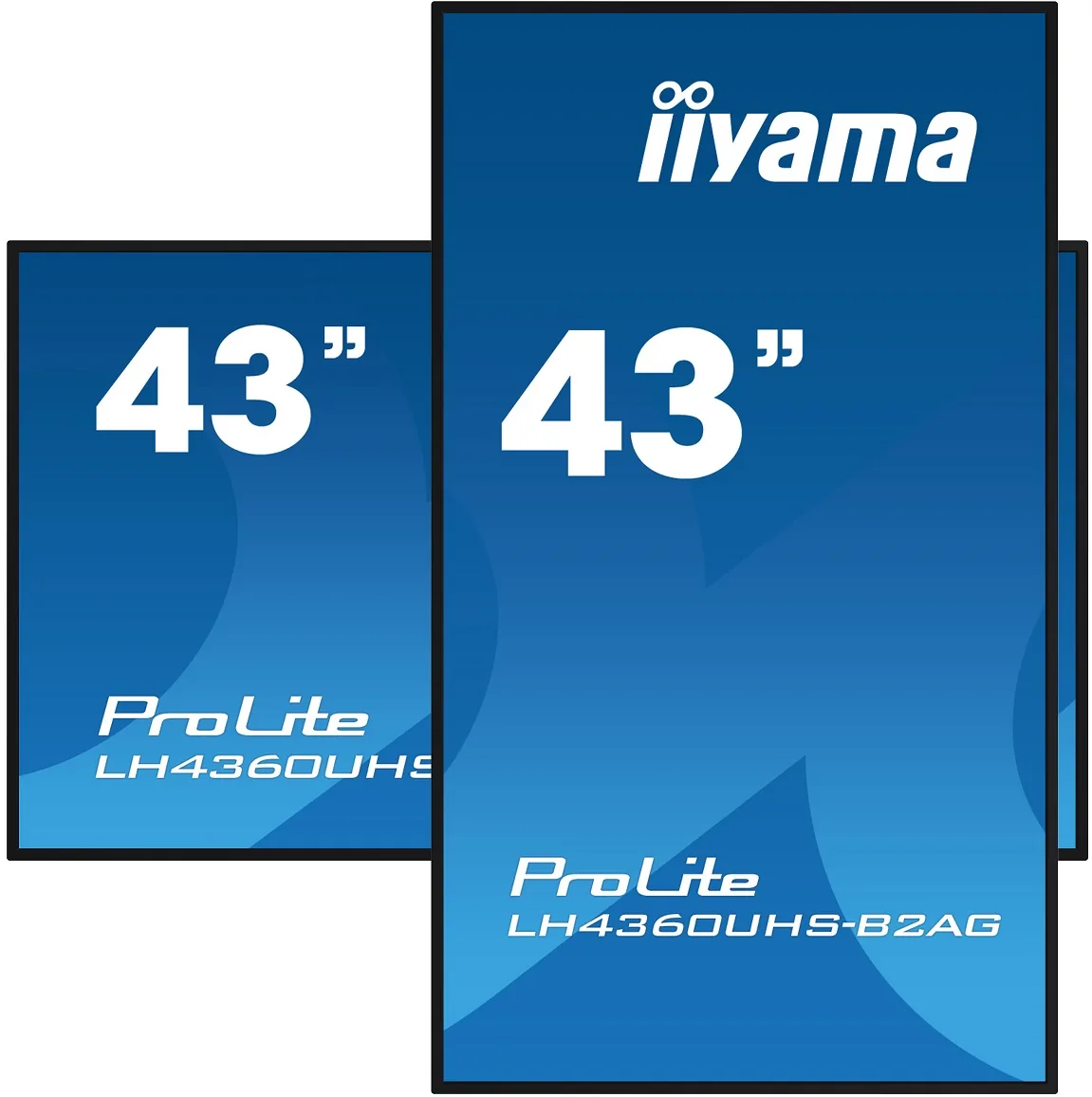 iiyama ProLite LH4360UHS-B2AG - 43" Třída úhlopříčky (42.5" zobrazitelný) displej LCD s LED podsvícením - digital signage - s vestavěný přehrávač médií SoC - Android - 4K UHD (2160p) 3840 x 2160 - Edge LED - černá
