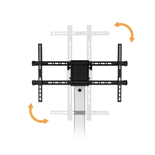 ALU pojízdný stojan Brateck FS44-46TW pro TV 37"-86" 50kg police