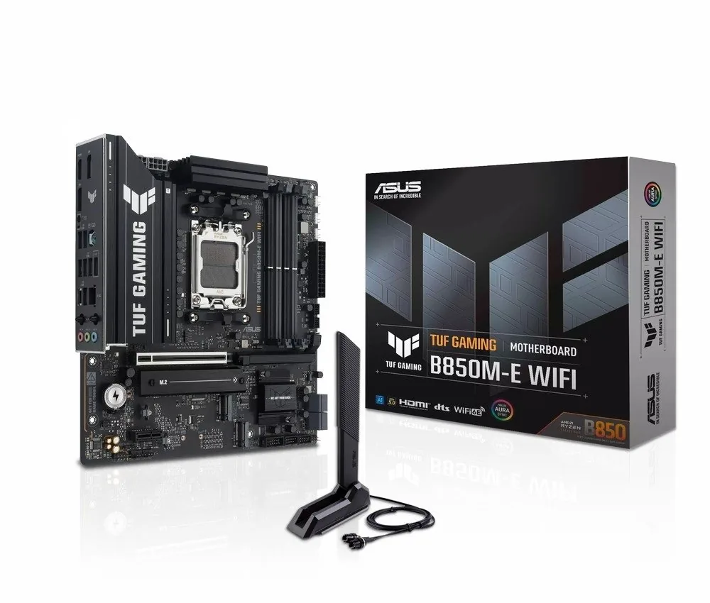 MB ASUS TUF Gaming B850M-E WIFI AM5 4xDDR5 M.2 W6E+BT5.3 HDMI DP mATX