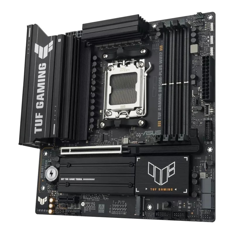 MB ASUS TUF Gaming B850M-PLUS WIFI7 AM5 4xDDR5 M.2 W7+BT5.4 HDMI DP mATX