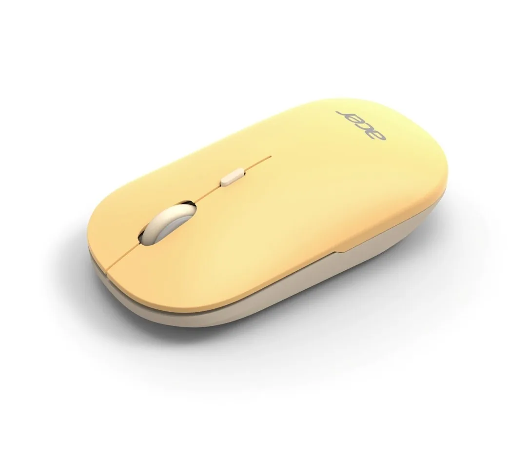 Acer AMR130/Ergonomická/Optická/1 600 DPI/USB+BT/Žlutá