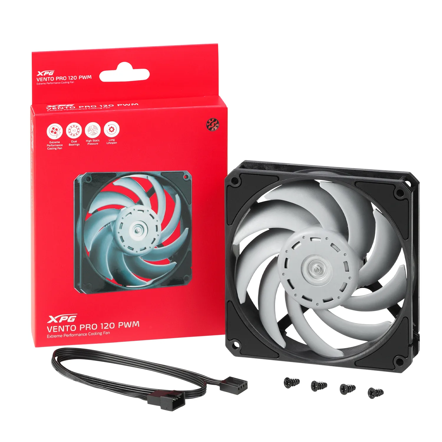 Adata XPG Vento PRO 120mm fan černý PWM