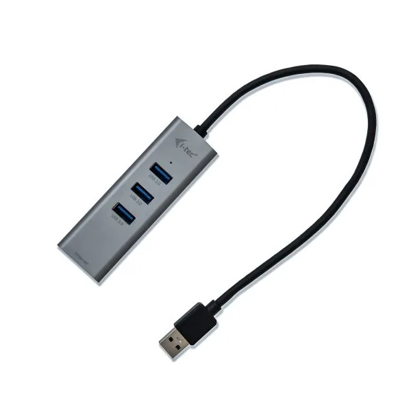 i-tec USB 3.0 Metal HUB 3 Port + Gigabit Ethernet Adapt.