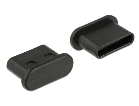 Delock Prachová záslepka pro USB Type-C samice bez uchopení 10 kusů černá