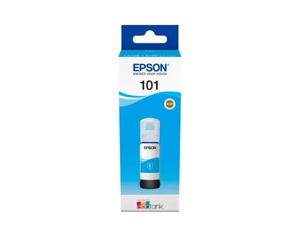 Epson 101 - 70 ml - azurová - originální - inkoustový zásobník - pro Epson L4260, L4266, L6190, L6260, L6270, L6276, L6290; EcoTank L14150, L6290