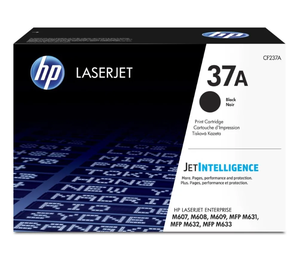 HP 37A - Černá - originální - LaserJet - kazeta s barvivem (CF237A) - pro LaserJet Managed MFP E62555; LaserJet Managed Flow MFP E62575; PageWide Managed P57750