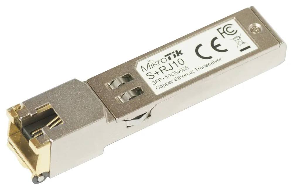 MikroTik S+RJ10 modul RJ45 SFP+, 10Gbit, 10 100 1000M, 200m