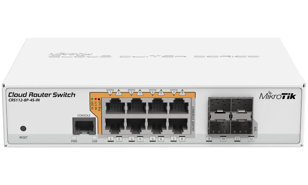 MikroTik CRS112-8P-4S-IN Cloud Router Switch