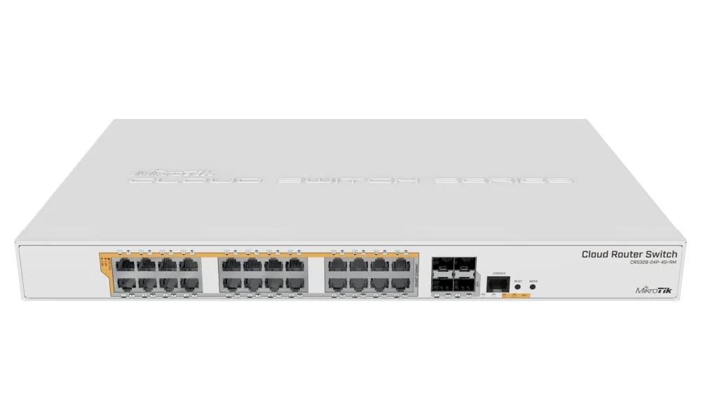 MikroTik Cloud Router PoE Switch CRS328-24P-4S+RM, 24P, 4SFP+, 500W