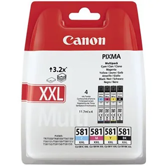 Canon CARTRIDGE CLI-581XXL C/M/Y/BK MULTI-PACK SEC pro PIXMA TS515x, TS615x, TS815x, TS915